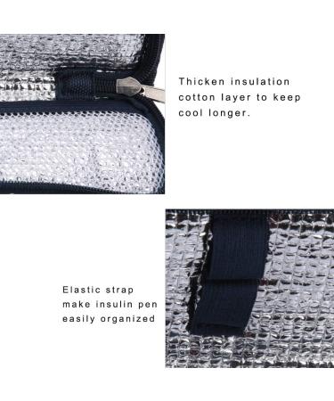 Portable Insulin Cooler Bag | Diabetic Medication Organizer - Navy Blue - Buy Online on GoSupps.com