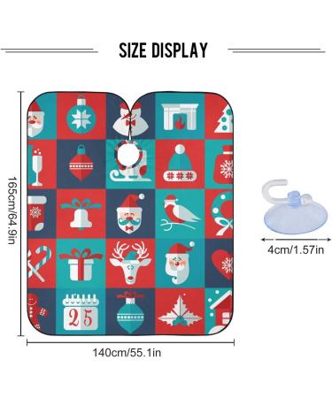 Waterproof Cartoon Christmas Barber Cape - Cheetah Haircut Bib for Men & Women | Unisex Hair Cutting Cape - Buy Online on GoSupps.com