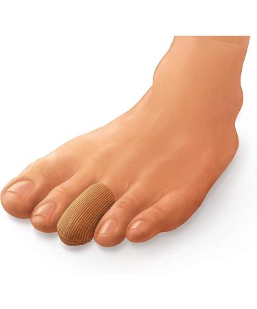 Medline Gel Ribbed Digital Toe Caps - Stretchable Fabric Cushioning Support for Ingrown Toenails & Corns Reusable Small/Medium Pack of 6 - International Shipping Available - Buy Online on GoSupps.com