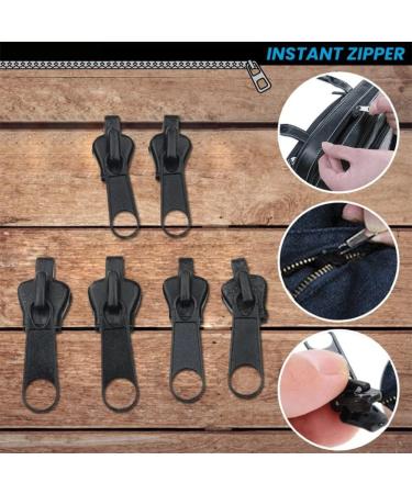 Pomrone 6-Piece Universal Zipper Repair Kit - Instant Fix for Zipper Sliders Teeth & Locks - Ideal for Jackets Bags Tents Luggage & Sleeping Bags - Buy Online on GoSupps.com