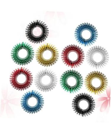 Buy Gatuida 36 StK Finger Massage Roller - Spiky Vibrating Rings for Kids | Stress Relief Acupressure Toys - Buy Online on GoSupps.com