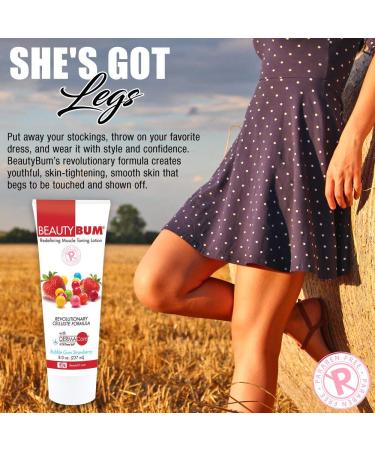 BeautyFit BeautyBum Anti Cellulite skin tightening cream for Women (Bubble Gum (with Dermacore) 8 oz) - Buy Online on GoSupps.com