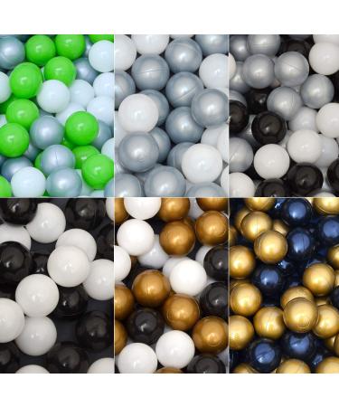 LittleTom 50 Plastic Baby Balls - 5.5cm Ball Pit Play Balls for Kids - White | International Shipping Available - Buy Online on GoSupps.com