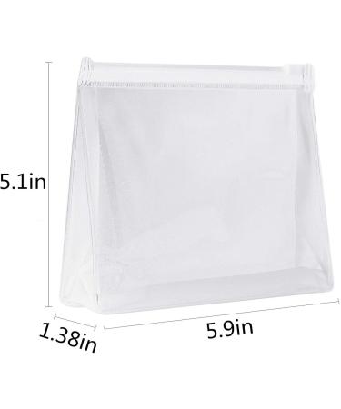 Buy Sansheng 20-Pack Small Transparent Cosmetic Bag with Zipper - Mini Toiletries Organizer 15x3x13 cm Ideal for Gifts & Travel - Buy Online on GoSupps.com