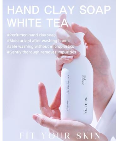 Exfoliating Perfumed Hand Clay Soap #White Tea - Moisturizing Hand Scrub Gel with Gentle Fragrance | 1.7 fl. oz - Shop Internationally - Buy Online on GoSupps.com