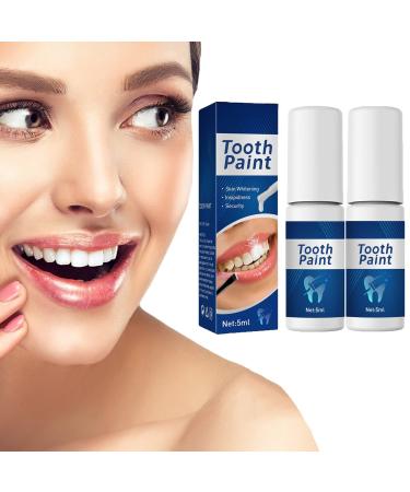 MQSHUHENMY Tooth Paint Teeth Whitening Gel Gentle Teeth Whitening Gel Paint Polish Instant Whitening Paint for Teeth Tooth Polish Uptight White Teeth Paint for Women and Men (2Pcs)