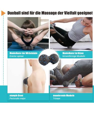 Nooncrazy Fascia Roll Set - 3D Textured Massage Tools for Muscle Training Includes Mini Roller Fascia Ball & Duoball with Training Poster - Elevate Your Recovery! - Buy Online on GoSupps.com