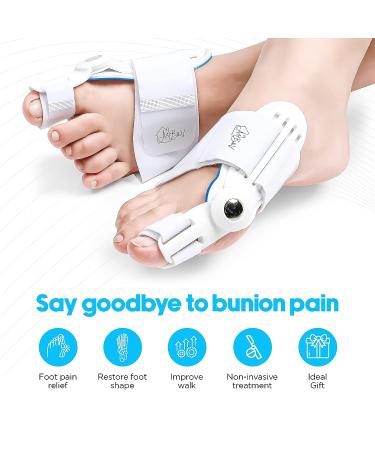 Orthopedic Bunion Corrector for Hallux Valgus - Adjustable Splint with Silicone Protector Pads - Buy Online on GoSupps.com
