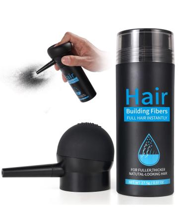 Professional Quality Hair Fibres Hair Fibres Medium Brown for Thinning Hair Completely Conceals Hair Loss in 15 Seconds Undetectable & Natural Hair Loss Product for Women and Men(Medium Brown)