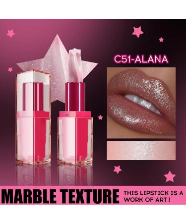 glitter lipstick for women - long lasting shiny lipstick | moisturizing lip balm water resistant lip gloss for events glitter lip makeup pa - Buy Online on GoSupps.com