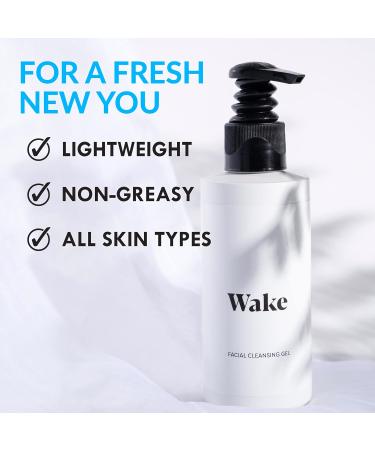 Wake Skincare Facial Cleanser for All Skin Types Foaming Face Wash Face Wash for Women Hydrating Gentle Cleanser Oily Skin - Face Cleanser Facial Wash - 150ml - Buy Online on GoSupps.com