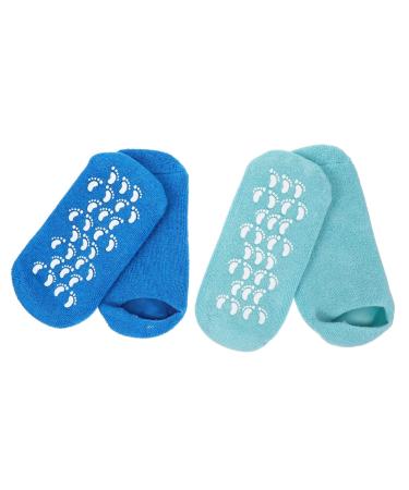 Beatifufu 2 Pairs Gel Socks Mothers Day Socks Spa Socks Moisturizing Gel Heel Socks Feet Moisturizer Socks Moisturizing Socks for Foot Care Women's Socks Miss Vegetable Gel Household