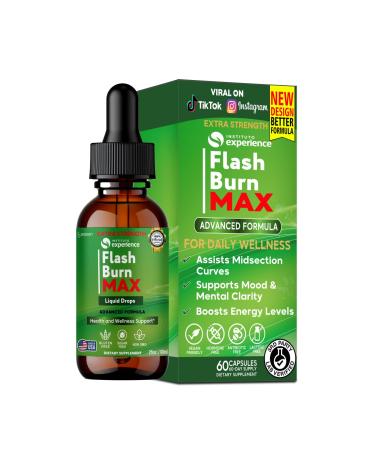 Flash Burn MAX Liquid Drops Extra Strength Advanced Formula 60 Servings 2 fl oz (1)
