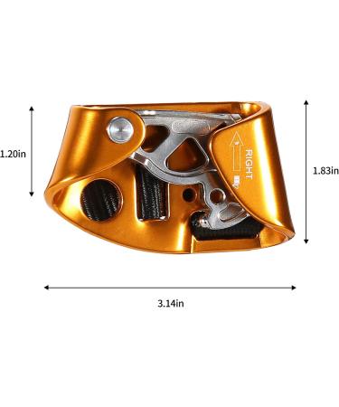 WILDKEN Orange Right Foot Ascender for Climbing and Rappelling - Outdoor Mountaineering Equipment - Buy Online on GoSupps.com