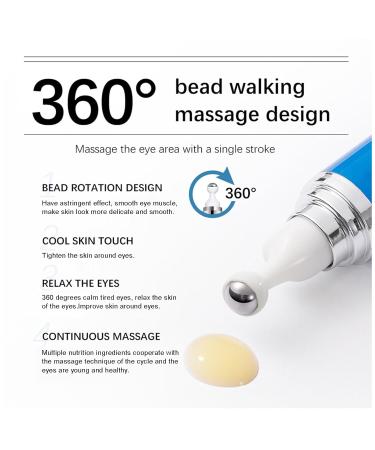 5% Caffeine Eye Serum - Reduce Dark Circles & Puffiness Anti-Aging Under Eye Cream with 360 Massage Roller - International Shipping Available - Buy Online on GoSupps.com