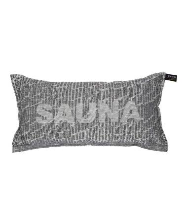 Jokipiin Pellava sauna pillow Saunatikut collection by Jokipiin Pellava white/black