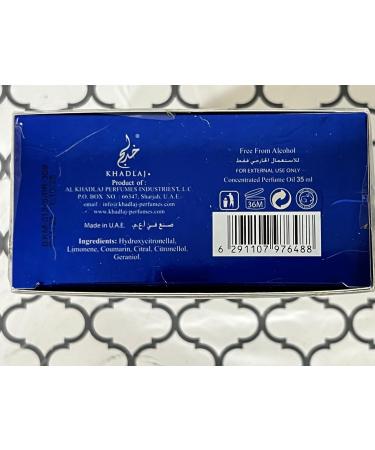 Hare-em Al Sultan Blue Concentrated Perfume Oil For Women With Notes Of Citrus Jasmine Wood - 35 Ml - Buy Online on GoSupps.com