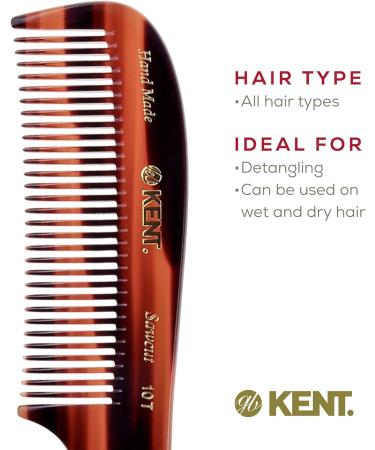Kent 10T 205mm Large Handled Womens Rake Hair Comb (PACK OF 1) Tortoise 1 Count (Pack of 1) - Buy Online on GoSupps.com