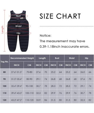 Panegy Kids Winter Bib Snowsuit | Water-Resistant Insulated Snow Pants | 3-4 Years Navy Blue - Buy Online on GoSupps.com
