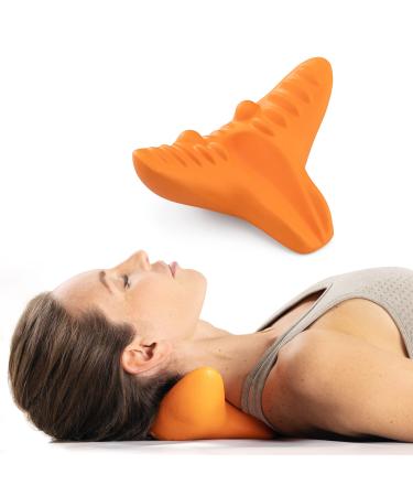 Navari's neck Massage device - neck stretcher naked posture correction - application while lying down or sitting - Relax massage pillow - also for head and shoulder