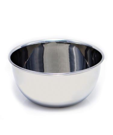 Macs Beautiful Deluxe Chrome Shaving Bowl Made of 18/8 Stainless Steel for Shaving Soap-B2047