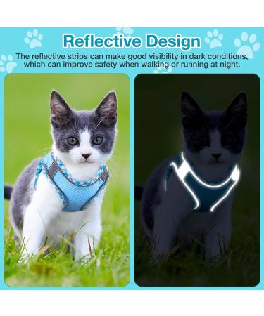 Adjustable Cat Dishes with Leash | Outbreak-Proof & Reflective Cat Supplies for Small Dogs - Buy Online on GoSupps.com