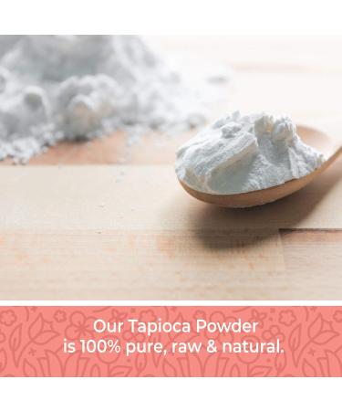 Organic Tapioca Flour Starch 1 lb - Gluten-Free Non-GMO Thickener for Food | Fine White Powder - Vegetarian, Kosher, Paleo Friendly - Buy Online on GoSupps.com