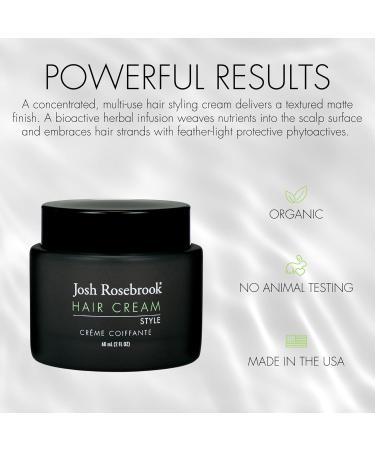 Josh Rosebrook Hair Cream - Premium Hair Styling Cream for Height Separation & Texture | 60 mL - 2 Oz | International Shipping Available - Buy Online on GoSupps.com
