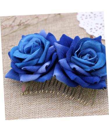 Beavorty Hair Clips for Girls Red Rose Garland Girls Headband Flamenco Dancer Flower Crowns for Women Wedding Hair Comb Floral Comb Fork Comb Hairpin Hair Accessories Woman Blue Roses Rose medium Blue - Buy Online on GoSupps.com