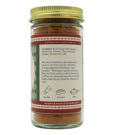 Mitmita - Authentic Ethiopian Spice Blend with Bird's Eye Chili Pepper (2 oz) | NON-GMO | No Preservatives | Fiery Hot | Imported from Ethiopia - Buy Online on GoSupps.com