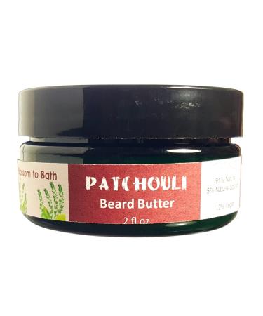 Patchouli Beard Butter (2 ounce) - Pure Essential Oil Fragrance - Controls And Softens with a Woodsy Exotic Scent