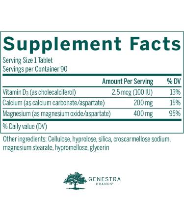 Genestra Brands Mag Cal Formula 2 | 90 Tablets | Magnesium and Calcium 2:1 Ratio - Buy Online on GoSupps.com
