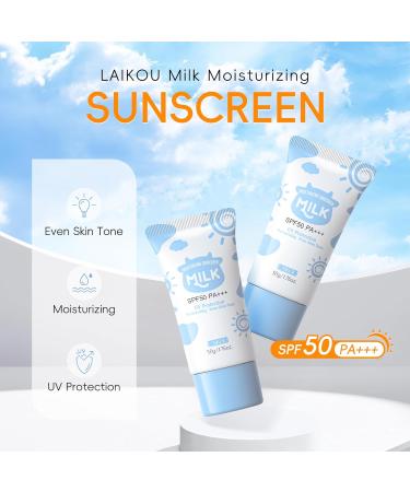LAIKOU Sakura sunscreen face 2 x 50 ml milk - Buy Online on GoSupps.com