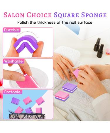 50Pcs Mini Nail Buffers - 100/180 Grit Bulk for Natural & Gel Polish Nails - Double-Sided Nail Buff Set for Smoothing & Buffing - Portable S-pink - Buy Online on GoSupps.com