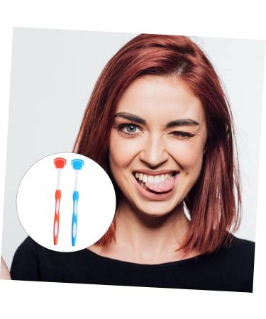Partykindom 6-Pack Tongue Cleaning Brush - Halitosis Tongue Scraper - Metal Hygiene Tool - Orange & Blue - Buy Online on GoSupps.com