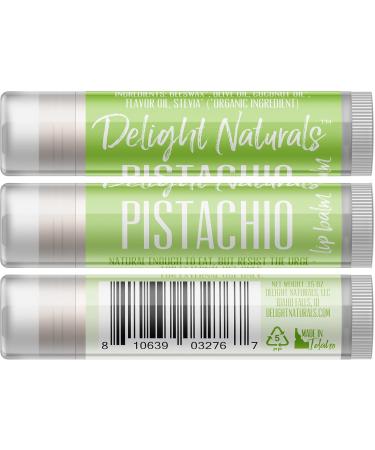 Buy Pistachio Lip Balm Set of Three | Hydrating & Nourishing | International Shipping Available - Buy Online on GoSupps.com