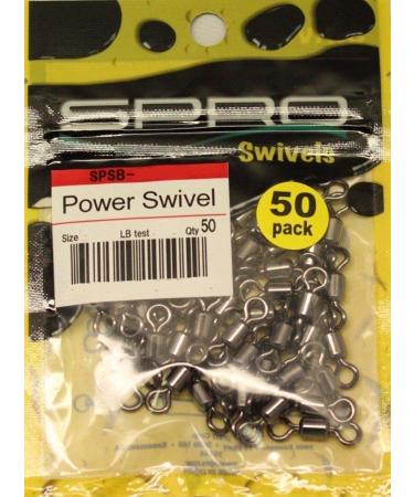 Spro Power Swivel Black Size 8 50 pound, 50