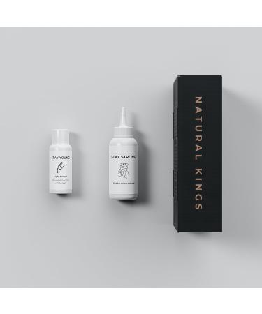 Men's Light Brown Hair Dye - Root Touch Up Color | Easy Application Long-Lasting Gray Coverage & Pre-Wash Shampoo - 3.74 Fl Oz - Buy Online on GoSupps.com