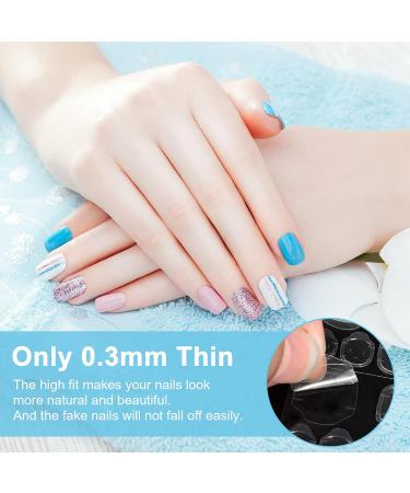 Melliex 480 PCS Transparent Nail Glue Stickers - Double-Sided Self-Adhesive Jelly Pads for False Nails | Perfect for Manicure - International Shipping Available - Buy Online on GoSupps.com