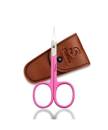 Stelone Premium Cuticle Scissors - Small Curved Stainless Steel Manicure & Beauty Scissor for Women