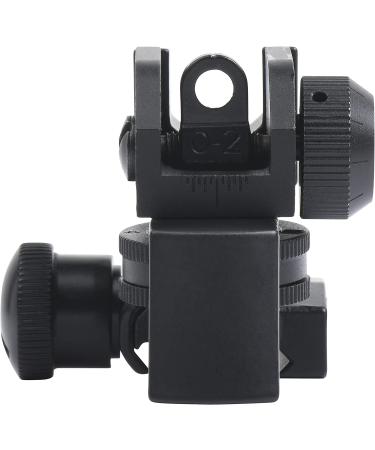 Ozark Armament A2 Rear Sight - Metal Construction - Two Aperture for Close and Precision Targets - Picatinny Rail Mount - Buy Online on GoSupps.com