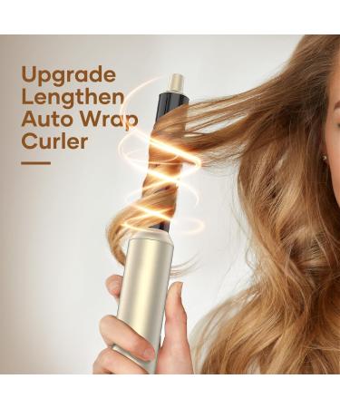6-in-1 Hair Styler Hot Air Brush - 110 000 RPM Ionic Hair Dryer & Straightener for Fast Drying Curling and Volumizing - Professional Stone Gold - Buy Online on GoSupps.com