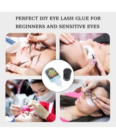 Individual Lash Glue Cluster Lash Glue for DIY Lash Extension Waterproof Lash Glue Quick Drying & Long Lasting Semi Permanent Extension Eyelash Bonding Supplies for Salons Lash Artist - 8ml Clear Blue - Buy Online on GoSupps.com