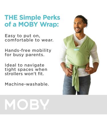 Moby Wrap Baby Carrier | Element: Best Baby Wrap for Newborns & Infants | #1 Baby Gift for Mom & Dad | Keeps Baby Safe & Secure | Adjustable for All Body Types | Kiwi - Buy Online on GoSupps.com