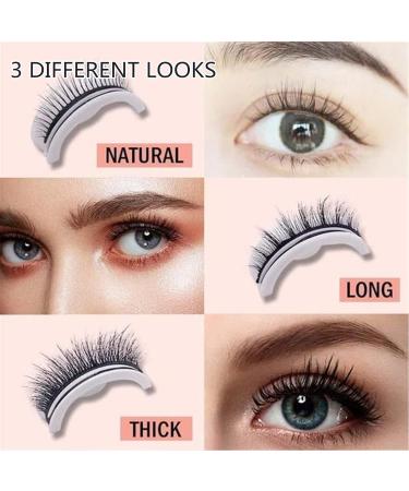 Conversionh Eyelashes - Conversion Eyelashes Adhesive Waterproof Reusable Self Adhesive Eyelashes Conversion Self Adhesive Eyelashes (3pcs) - Buy Online on GoSupps.com