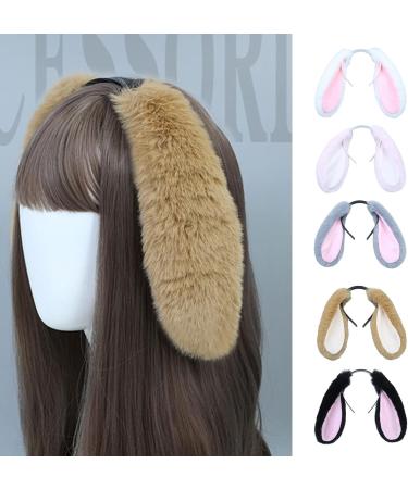 Bunny Ear Headband Creative Plush Long Rabbit Ears Hair Hoop Cute Lop-eared Headband Hair Accessories Hairband for Daily Wear CL - Buy Online on GoSupps.com
