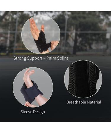 BraceUP Wrist Splint for Carpal Tunnel - Left Hand (SM) Small/Medium - Daytime & Night Use - Pain Relief & Arthritis Support - Buy Online on GoSupps.com