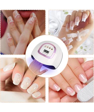Felenny LED UV Nail Dryer Lamp 220W Fast Gel Polish Nail Dryer Professional Nail Gel Polish Dryer Curing Lamp with 4 Timer Setting Auto Sensor 42 Beads for Nail Art Design - Buy Online on GoSupps.com