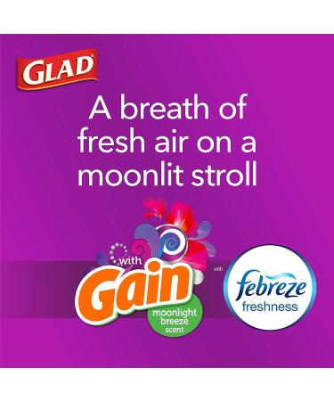 Glad ForceFlex Protection Series 13 Gal Trash Bags 110 Ct - Gain Moonlight Breeze with Febreze | Convenient Packaging - Buy Online on GoSupps.com