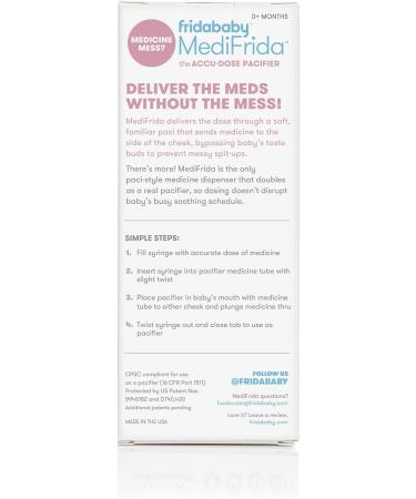 MediFrida Accu-Dose Pacifier Medicine Dispenser + NoseFrida Snotsucker Combo - Frida Baby - Buy Online on GoSupps.com